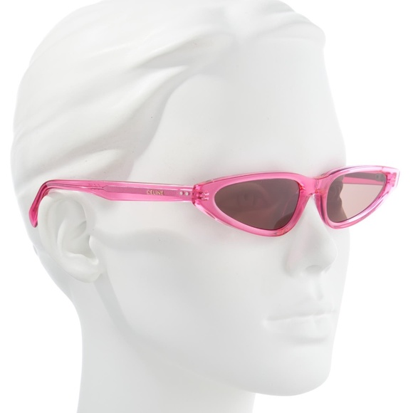 CELINE Graphic S231 Acetate Sunglasses in Neon Pink CL40231I - Picture 2 of 2